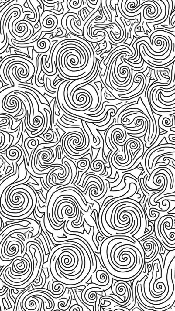 swirl coloring pages